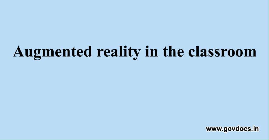 Augmented-reality-in-the-classroom