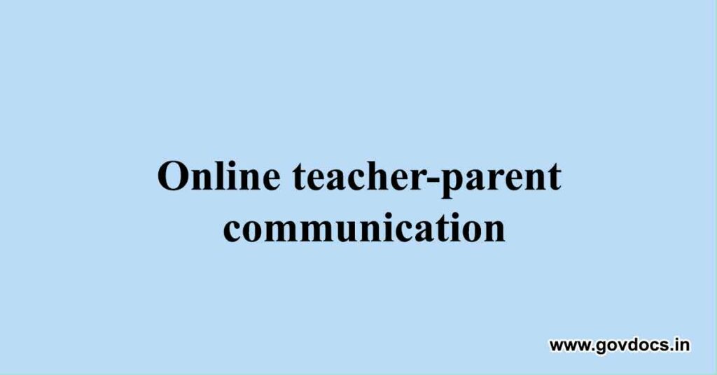 Online-teacher-parent-communication